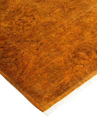Contemporary Hand Knotted Overdyed Gold Area Rug 3' 1" x 5' 1"