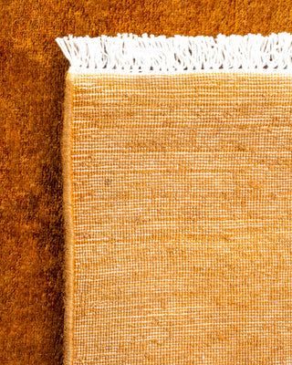 Contemporary Hand Knotted Overdyed Gold Area Rug 3' 1" x 5' 1"