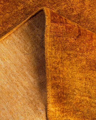 Contemporary Hand Knotted Overdyed Gold Area Rug 3' 1" x 5' 1"