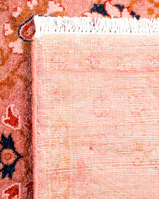 Contemporary Hand Knotted Overdyed Pink Area Rug 3' 1" x 5' 7"