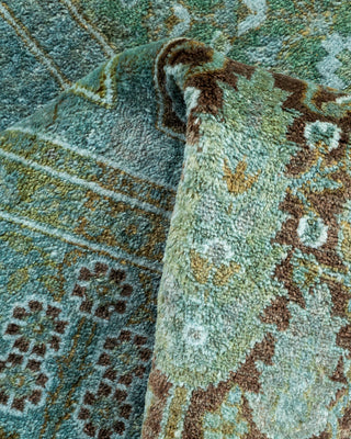 Contemporary Hand Knotted Overdyed Blue Area Rug 3' 2" x 5' 2"