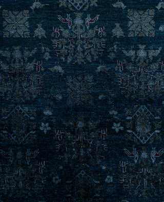 Overdyed One-of-a-Kind Wool Black Area Rug 10' 0" x 14' 2"