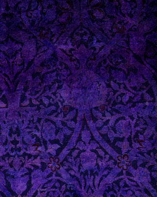 Fine Vibrance, One-of-a-Kind Hand-Knotted Area Rug  - Purple, 8' 1" x 10' 0"