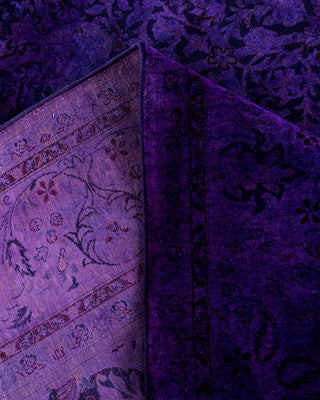 Fine Vibrance, One-of-a-Kind Hand-Knotted Area Rug  - Purple, 8' 1" x 10' 0"