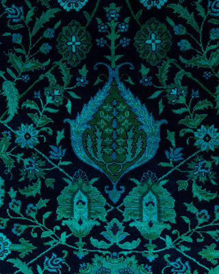 Overdyed Hand-Knotted Purple Area Rug 6' 1" x 9' 2"
