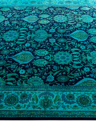 Overdyed Hand-Knotted Purple Area Rug 6' 1" x 9' 2"