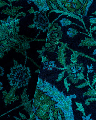 Overdyed Hand-Knotted Purple Area Rug 6' 1" x 9' 2"