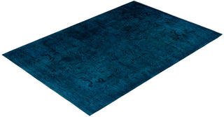 Fine Vibrance, One-of-a-Kind Hand-Knotted Area Rug  - Blue, 5' 10" x 8' 8"