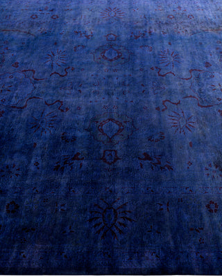 Fine Vibrance, One-of-a-Kind Hand-Knotted Area Rug  - Purple, 6' 2" x 8' 7"