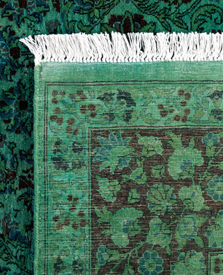 Fine Vibrance, One-of-a-Kind Hand-Knotted Area Rug  - Green, 6' 0" x 8' 10"