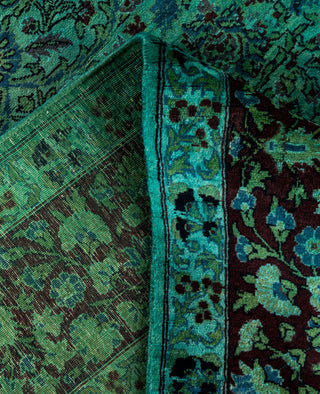 Fine Vibrance, One-of-a-Kind Hand-Knotted Area Rug  - Green, 6' 0" x 8' 10"