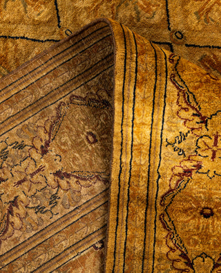 Overdyed Hand-Knotted Wool Modern-Contemporary Gold Area Rug 6' 2" x 9' 2"