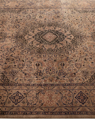 Modern Overdyed Hand Knotted Wool Beige Area Rug 5' 1" x 8' 4"
