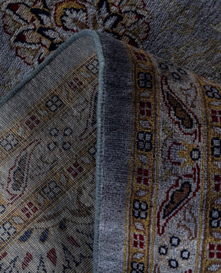 Contemporary Overdyed Wool Hand Knotted Gray Area Rug 9' 1" x 12' 1"