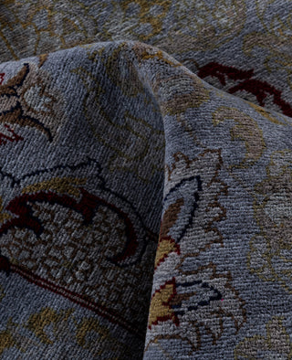 Contemporary Overdyed Wool Hand Knotted Gray Area Rug 9' 1" x 12' 1"