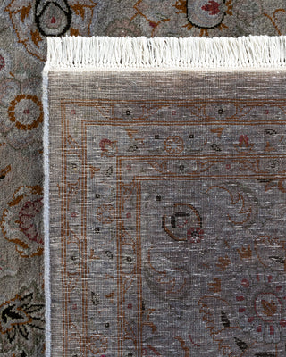 Contemporary Fine Vibrance Gray Wool Area Rug - 8' 2" x 9' 9"