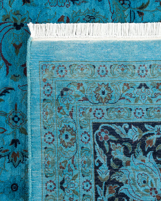Contemporary Fine Vibrance Blue Wool Area Rug - 10' 2" x 14' 7"