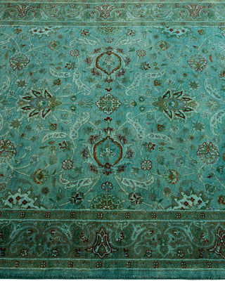 Contemporary Hand-Knotted Overdyed Blue Area Rug 3' 2" x 5' 4"