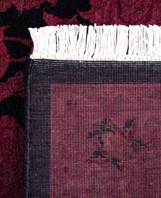 Overdyed Hand-Knotted Wool Modern-Contemporary Purple Area Rug 2' 8" x 4' 4"
