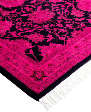 Overdyed Hand-Knotted Wool Modern-Contemporary Pink Area Rug 2' 8" x 4' 3"
