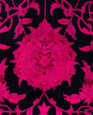 Overdyed Hand-Knotted Wool Modern-Contemporary Pink Area Rug 2' 8" x 4' 3"