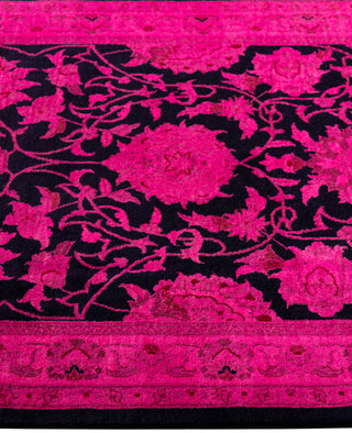Overdyed Hand-Knotted Wool Modern-Contemporary Pink Area Rug 2' 8" x 4' 3"