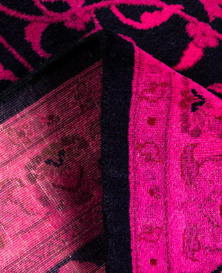 Overdyed Hand-Knotted Wool Modern-Contemporary Pink Area Rug 2' 8" x 4' 3"