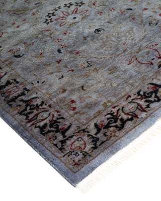 Contemporary Hand-Knotted Overdyed Gray Runner 2' 7" x 6' 0"
