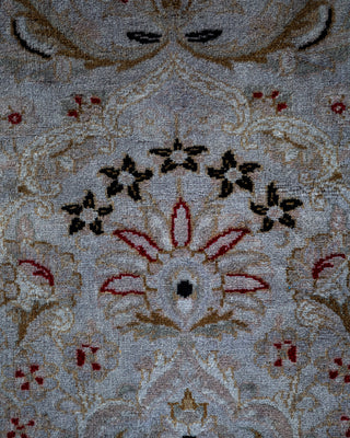 Contemporary Hand-Knotted Overdyed Gray Runner 2' 7" x 6' 0"