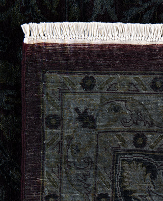 Contemporary Overdyed Wool Hand Knotted Black Area Rug 9' 3" x 12' 1"