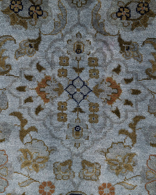 Overdyed Hand-Knotted Gray Area Rug 4' 2" x 6' 5"