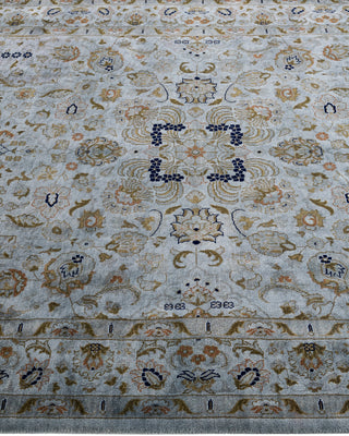 Overdyed Hand-Knotted Gray Area Rug 4' 2" x 6' 5"