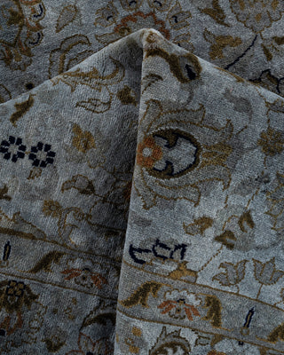 Overdyed Hand-Knotted Gray Area Rug 4' 2" x 6' 5"