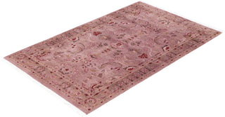 Fine Vibrance, One-of-a-Kind Hand-Knotted Area Rug  - Pink, 3' 1" x 4' 10"