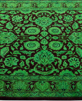 Fine Vibrance, One-of-a-Kind Hand-Knotted Area Rug  - Green, 3' 1" x 5' 1"