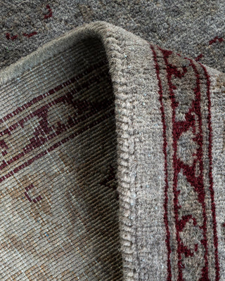 Contemporary Hand Knotted Overdyed Gray Area Rug 3' 1" x 5' 4"