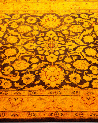 Contemporary Hand Knotted Overdyed Gold Area Rug 3' 1" x 5' 5"
