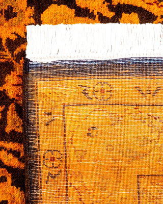 Contemporary Hand Knotted Overdyed Gold Area Rug 3' 1" x 5' 5"