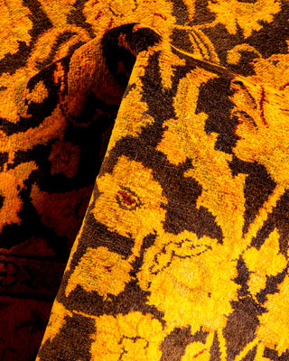 Contemporary Hand Knotted Overdyed Gold Area Rug 3' 1" x 5' 5"