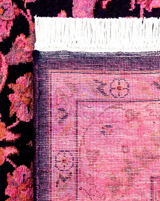 Contemporary Hand Knotted Overdyed Pink Area Rug 3' 1" x 5' 5"