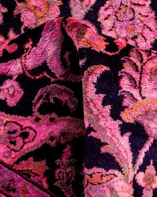 Contemporary Hand Knotted Overdyed Pink Area Rug 3' 1" x 5' 5"