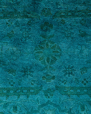 Overdyed Hand-Knotted Blue Area Rug 8' 2" x 10' 5"