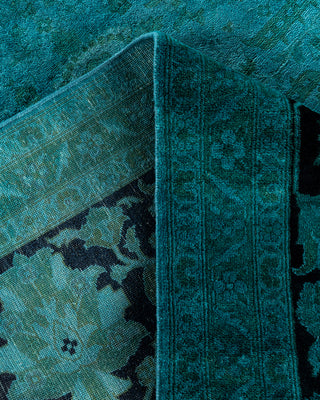 Overdyed Hand-Knotted Blue Area Rug 8' 2" x 10' 5"