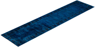 Contemporary Fine Vibrance Purple Wool Runner - 2' 6" x 10' 8"