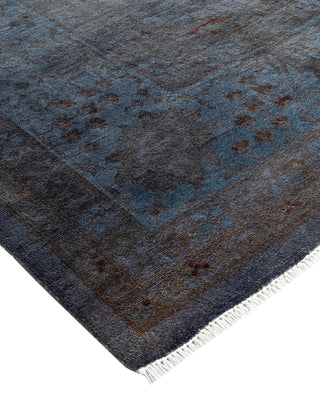 Contemporary Hand Knotted  Gray Area Rug 9' 1" x 12' 1"