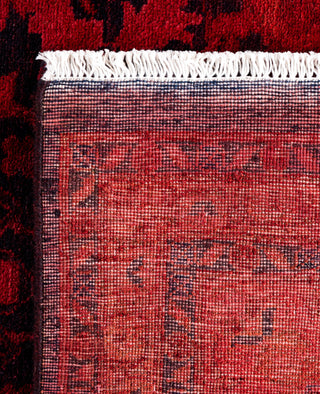 Contemporary Overdyed Wool Hand Knotted Pink Area Rug 8' 2" x 10' 3"