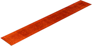Contemporary Overdyed Wool Hand Knotted Orange Runner 2' 5" x 17' 10"