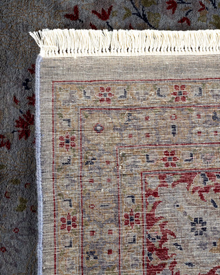 Contemporary Fine Vibrance Gray Wool Area Rug - 8' 1" x 10' 7"
