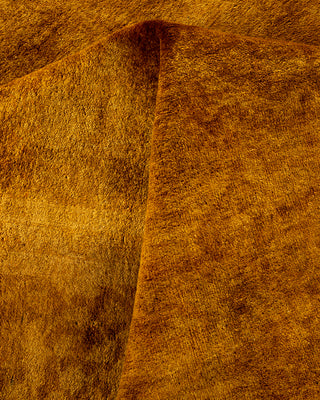 Contemporary Hand Knotted Overdyed Gold Area Rug 8' 2" x 10' 3"