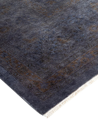 Modern Overdyed Hand Knotted Wool Purple Area Rug 8' 1" x 10' 1"